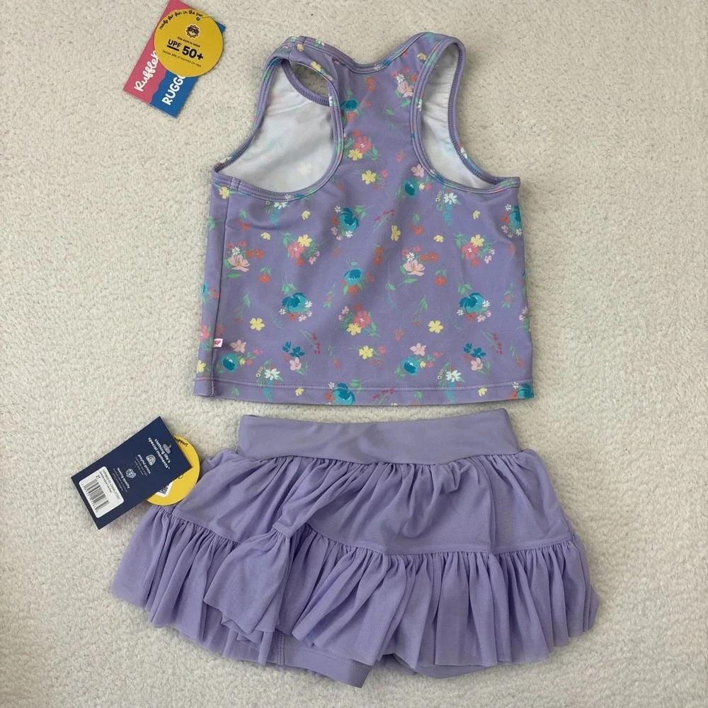 LOT OF 5: RUFFLEBUTTS Girls Swimsuits Size 2T Two-Piece Tankini‎ One-Piece UPF